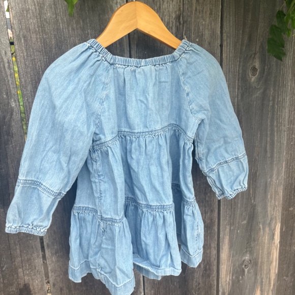 12-18 M Gap Denim Long Sleeved Dress - Picture 5 of 7